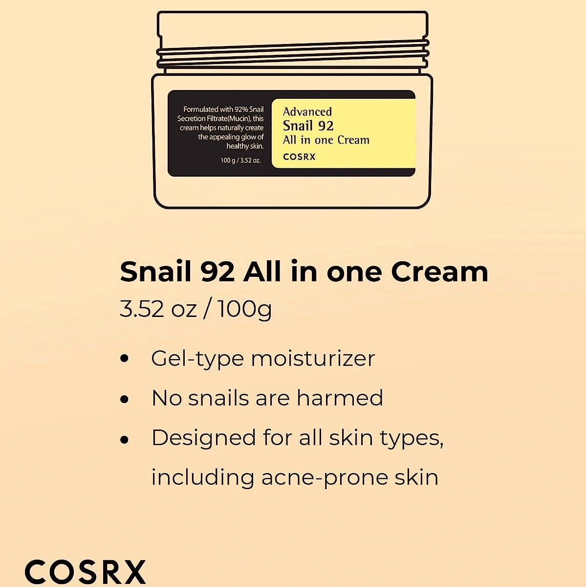 Cosrx Advanced Snail 92 All In One Cream Cosrx
