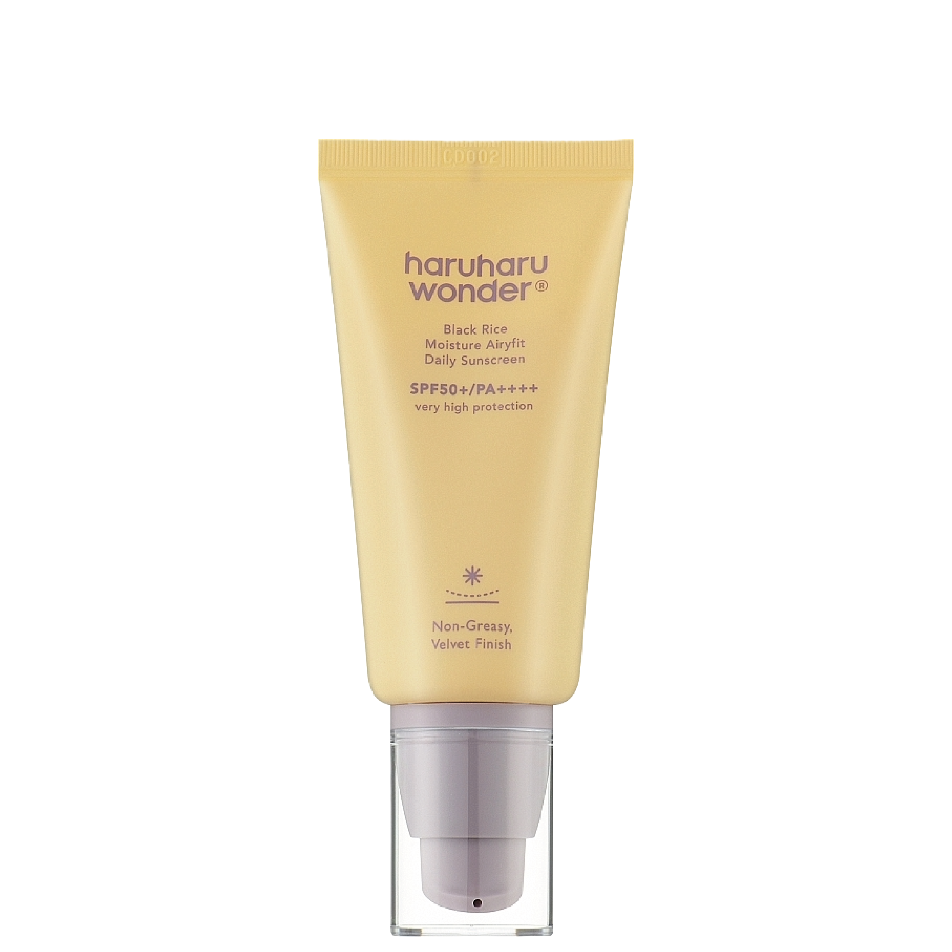 Haruharu Wonder Black Rice Moisture Airyfit Protector solar diario SPF50+/PA++++