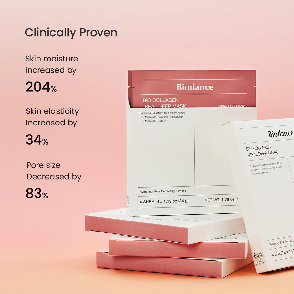 Biodance Bio Collagen Real Deep Mask 4ea