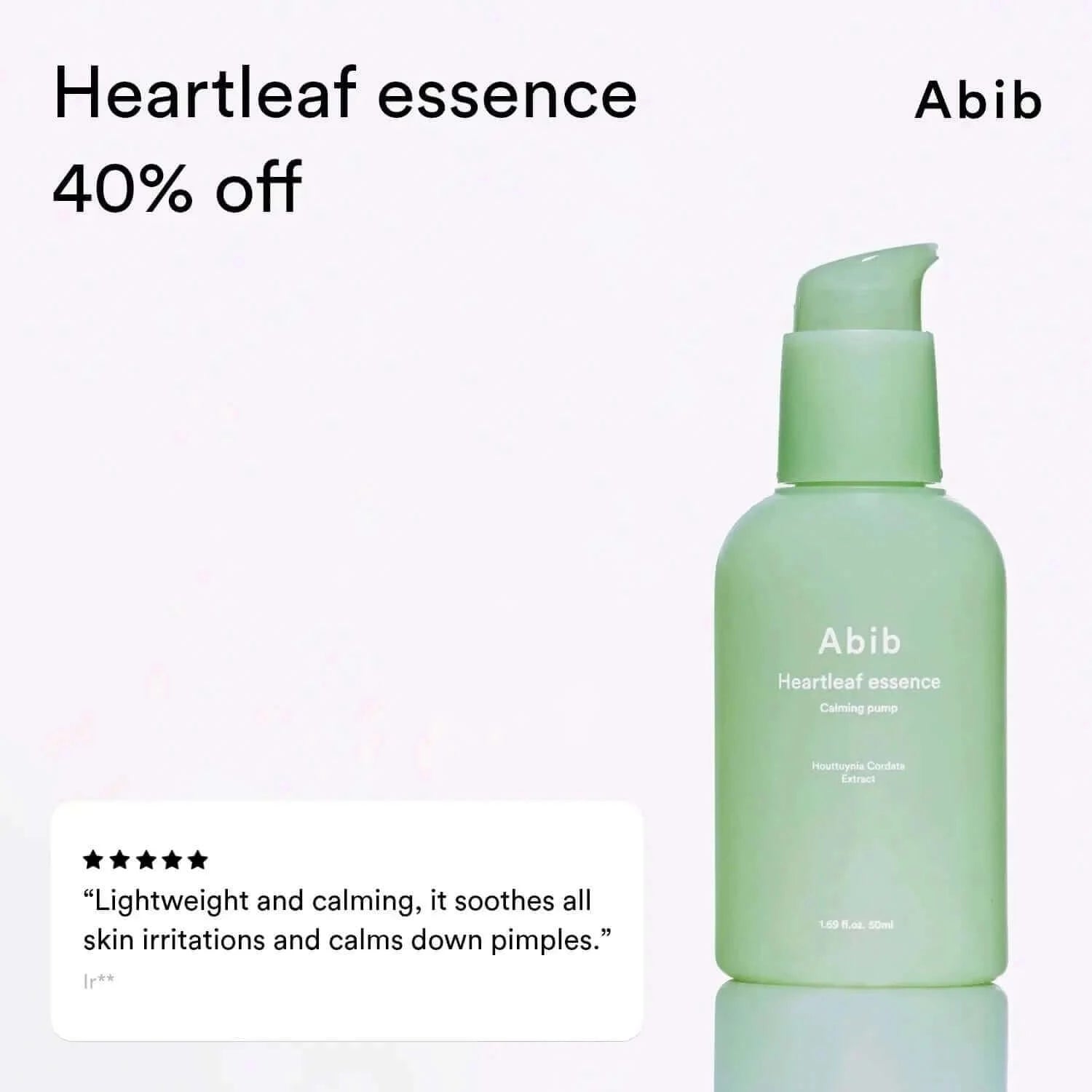 Abib Heartleaf Essence Calming Pump Abib