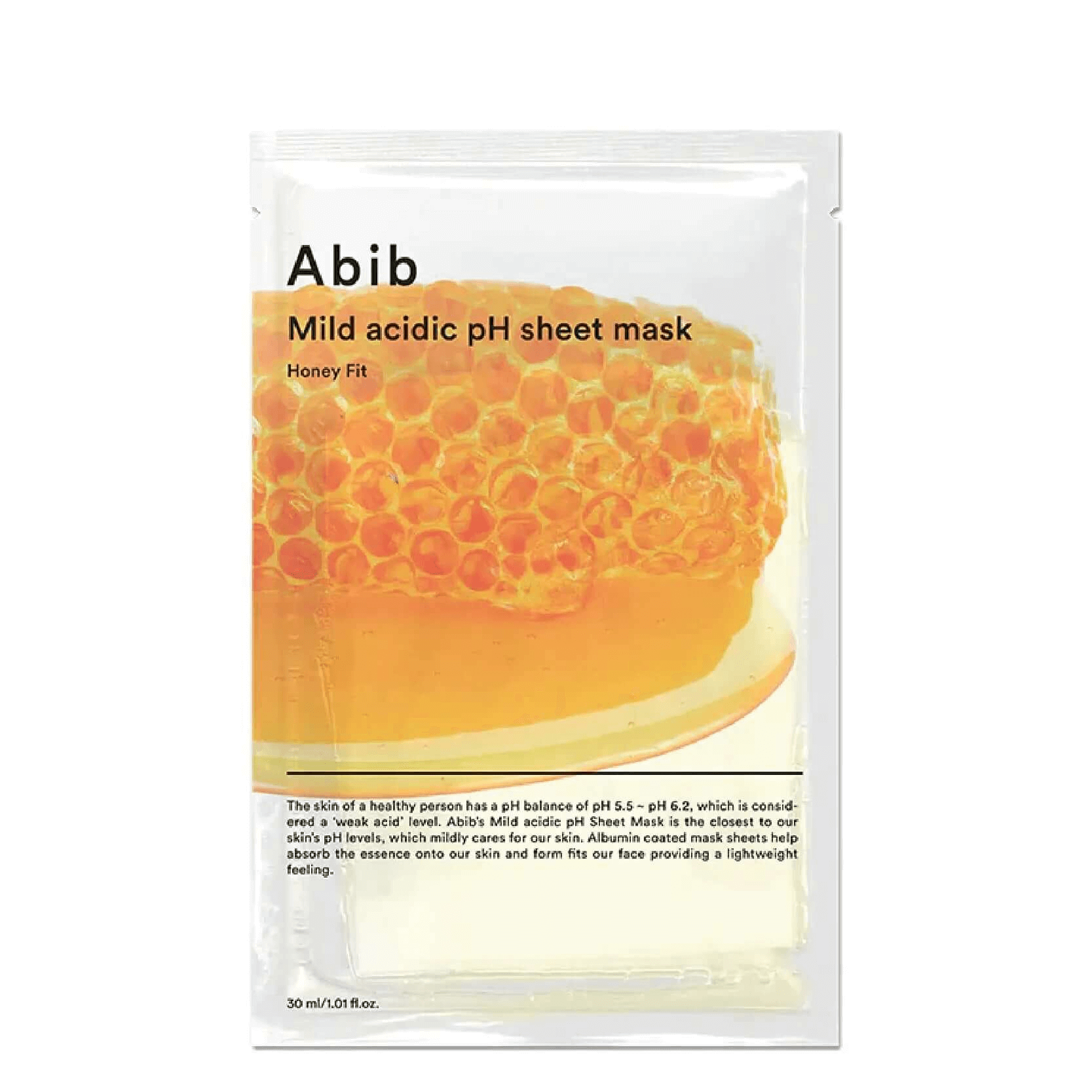 Abib Mild Acidic pH Sheet Mask Honey Fit Abib